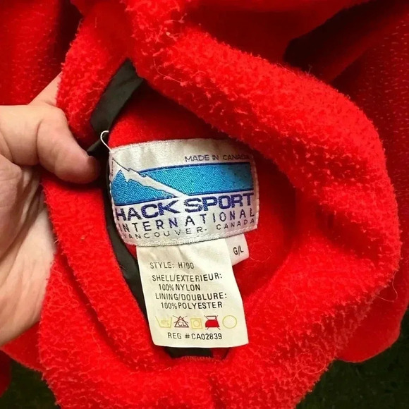 Vintage  Hack Sport Reversible Fleece Jacket Large - Picture 3 of 5